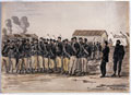 Rifle Brigade parading in the Crimea, 1855 