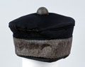 Pillbox forage cap, 1847-57, worn by Major Thomas Hutton, 4th (Queen's Own) Light Dragoons at the Battle of Balaklava, 1854