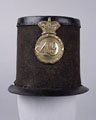 Other ranks' shako, 1844-55 pattern, 49th (Princess Charlotte of Wales's or Hertfordshire) Regiment