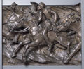 Bronze relief of the Charge of the 17th Lancers at Balaklava, 25 October 1854 