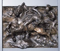 Bronze relief of the Charge of the 17th Lancers at Balaklava, 25 October 1854 