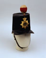 Officer's shako, 1855 pattern, worn by Major Henry Bale, 34th (Cumberland) Regiment of Foot