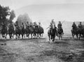 Indian Army lancers charging, 1916 (c)