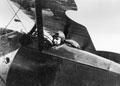 Royal Flying Corps pilot in Sopwith Pup aircraft, 1917 (c)