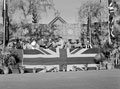 Saluting base, Empire Day parade, Cairo, 1943
