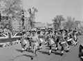 Basuto band marching past a saluting base on Empire Day, Cairo, 1943