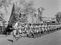 'Basutos' marching past a saluting base on Empire Day, Cairo, 1943
