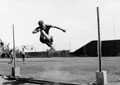 Athletics in the Western Desert: High jump, 1943