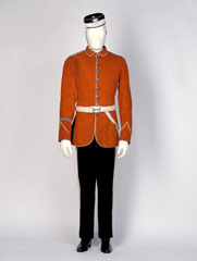 Other rank's uniform worn by Private W T Rowley, 1st Huntingdonshire Light Horse Volunteers, 1870 (c)