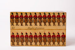 Wooden drill blocks used for representing the drill evolutions of cavalry, 1803