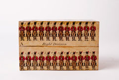 Wooden drill blocks used for representing the drill evolutions of cavalry, 1803