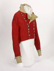 Field officers' short-tailed coatee, Belper (Derbyshire) Local Militia, 1808-1815