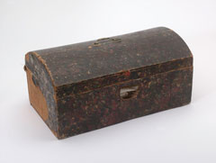 Box trunk used by Captain (later Lieutenant-Colonel) William Tyrwhitt Drake, Royal Regiment of Horse Guards, 1815