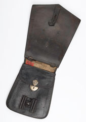 Officer's sabretache worn by Captain William Tyrwhitt Drake, Royal Regiment of Horse Guards, at the Battle of Waterloo, 1815