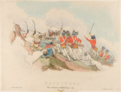 'Bhurtpore, The entrance of H.M. 59th into the Breach', 1826