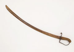 Wooden practice sword, 1796