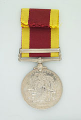 3rd China War Medal 1900, with clasp, 'Relief of Pekin', Mule Driver Ahmad Din, 1st Regiment of Sikh Infantry, Punjab Frontier Force