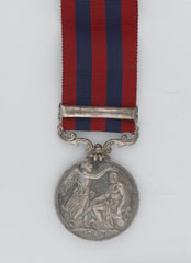 India General Service Medal 1854-95, with clasp, 'Pegu', Corporal Thomas Borthwick, 1st Bengal European Fusiliers