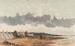 'Rifle camp, Mauritius', 1862 (c)