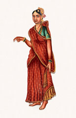 The wife of a Nair, India, 1835 (c)