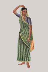 The wife of a Muslim fakir, India, 1835 (c)