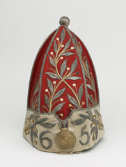 Officer's grenadier cap, 65th Regiment of Foot, 1758 (c)