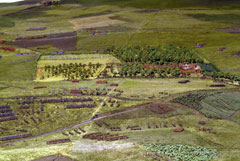 Model of the field of Waterloo made by Captain William Siborne, 1838