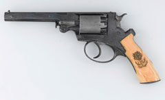 Adams .476inch percussion revolver used by Lieutenant Charles Webber, Royal Engineers, 1858 (c)