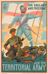 'For England and Freedom!', Territorial Army recruiting poster, 1938