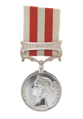 Indian Mutiny Medal 1857-58, with clasp, 'Delhi', Lieutenant (later Major-General) Joseph White Orchard, 33rd Regiment of Bengal Native Infantry