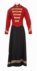 Short frogged dress jacket worn by Miss Lilian A M Franklin, First Aid Nursing Yeomanry, 1909 (c)