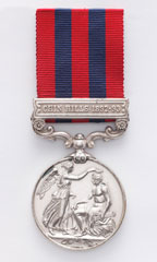 India General Service Medal 1854-95, with clasp, 'Chin Hills 1892-1893', Clerk T Kenny, Army Postal Department