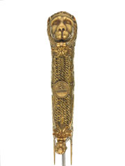 Shamshir sword and scabbard presented to Lieutenant General Sir Hudson Lowe, February 1812