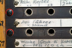 Part of a telephone switchboard from Hitler's Headquarters, East Prussia, 1944 (c)