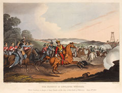 'The Marquis of Anglesea [sic] wounded, whilst heading a charge of heavy cavalry at the close of the Battle of Waterloo, June 18th 1815'