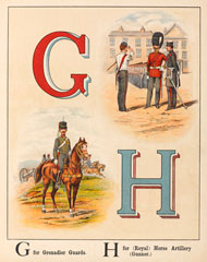'G for Grenadier Guards H for (Royal) Horse Artillery (Gunner)', 1889