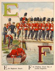 'E for Engineers (Royal) F for Fusiliers (Royal City of London Regiment)'