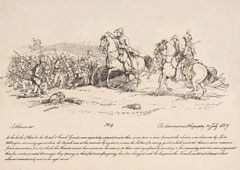 Wellington directing the Guards against a column of French at Waterloo, 18 June 1815