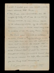 Letter to Miss Cross, the daughter of Private Price's employer, 27 August 1916