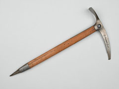 Ice axe used by Major 'Bronco' Lane on the ascent of Everest, May 1976