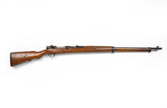 Arisaka Type 99 7.7 mm bolt action magazine rifle used by the Japanese Army
