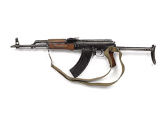 Polish 7.62 mm M1965 Kalashnikov AKM assault rifle, 1980