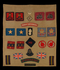 Formation badge for Nagpur District, India, Colonel Patrick Emerson, 1946 (c)