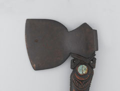 Maori fighting 'Toki Poto' axe recovered after the massacre of Poverty Bay, 1868