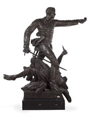 Statue of Lieutenant Walter Hamilton, Queen's Own Corps of Guides, Punjab Frontier Force, 1879