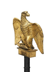 French eagle standard captured at Waterloo, 1815