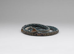 Beadwork snake, probably made by Turkish prisoner of war, 1918