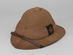 Wolseley helmet, Lance-Corporal C K Thompson, Prince of Wales's Leinster Regiment (Royal Canadians), 1916 (c)