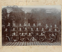 'Officers. 17th Lancers. Meerut. 1907'