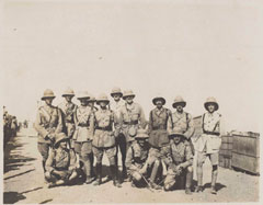 Officers of 3rd Battalion, 3rd Queen Alexandra's Own Gurkha Rifles near Rafa, 1917